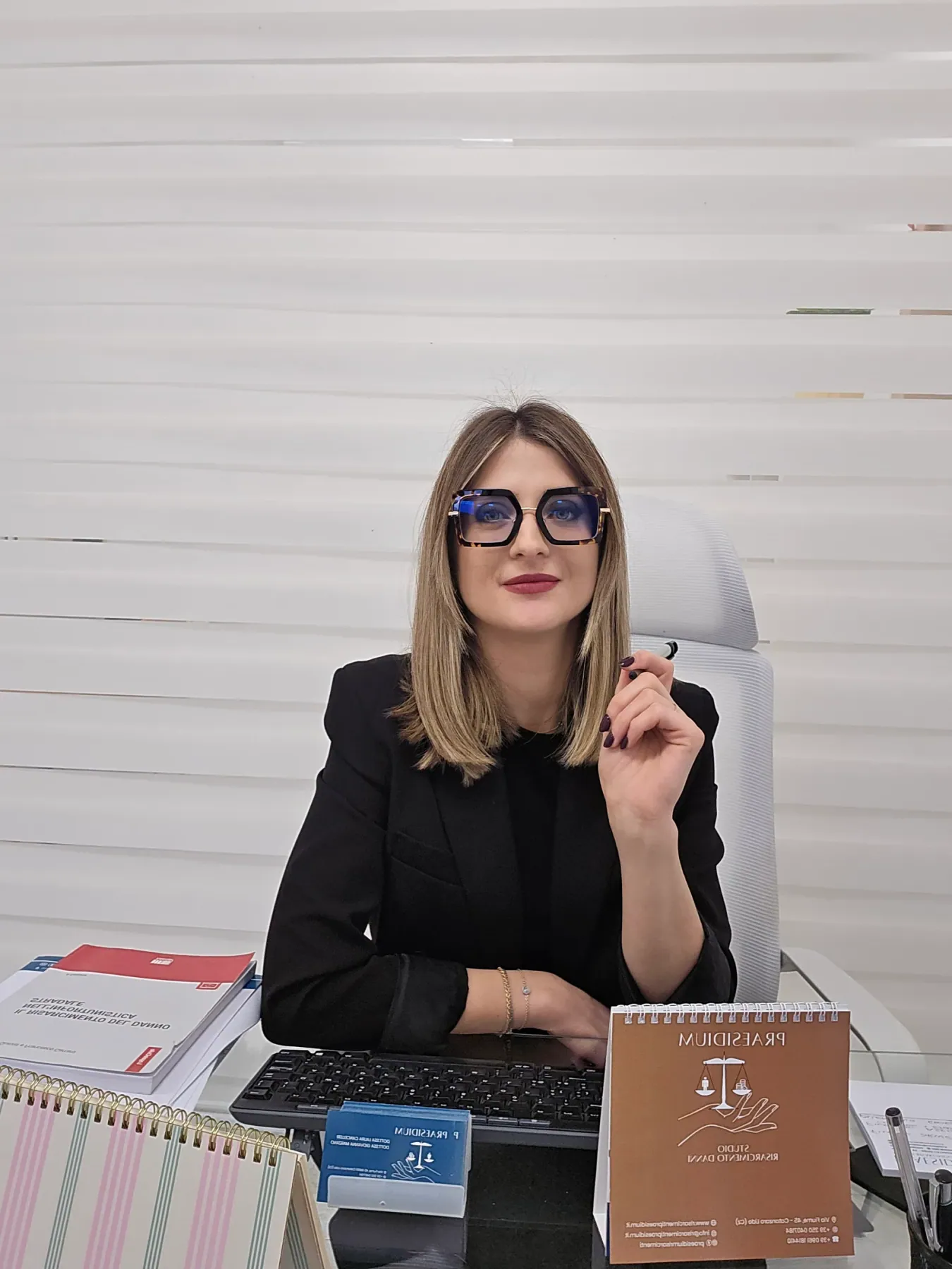 Laura Cancelleri nello studio Praesidium